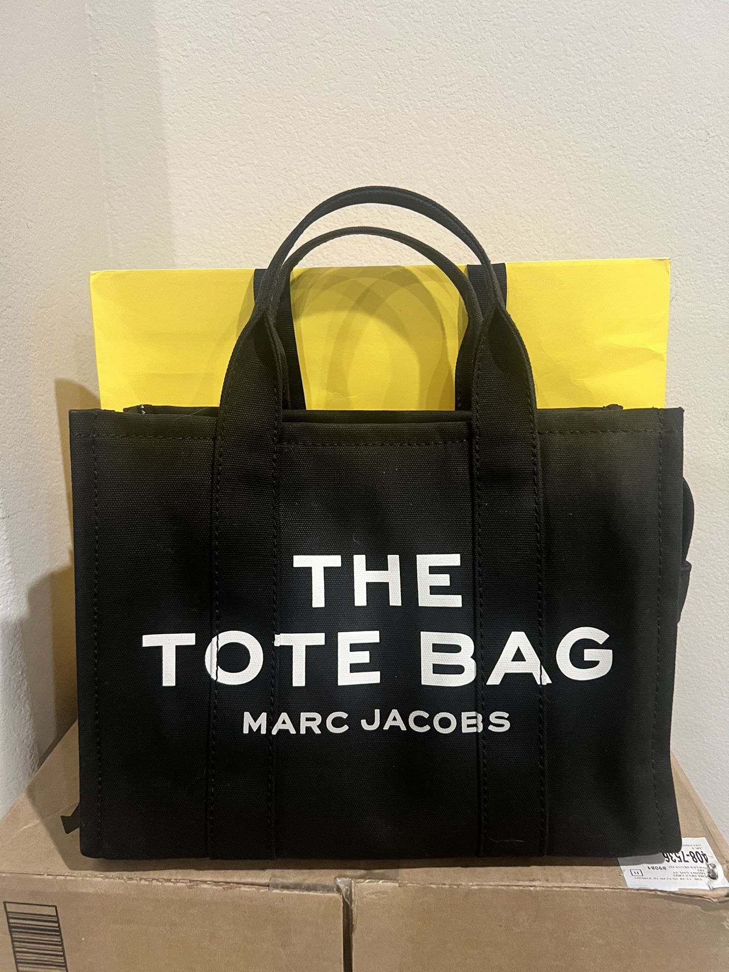 Marc Jacobs Black Canvas Tote Bag