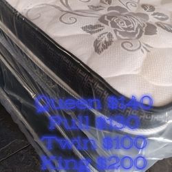 New Mattress Pillow Top Queen, Full 