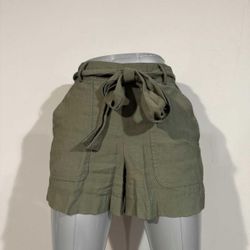 XS Olive Green High Waisted Shorts