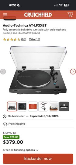 Audio technica ATLP3XBT