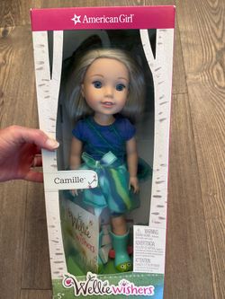 Wellie Wisher American Girl Doll Camille - LIKE NEW - IN BOX!