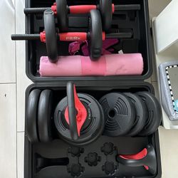 Full Adjustable Weight Set Up To 65lbs , Barbell, Ketlebell, Dumbbell Home Gym