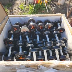 20lb And 25lb Dumbells For .75 Cents A Pound Brand New