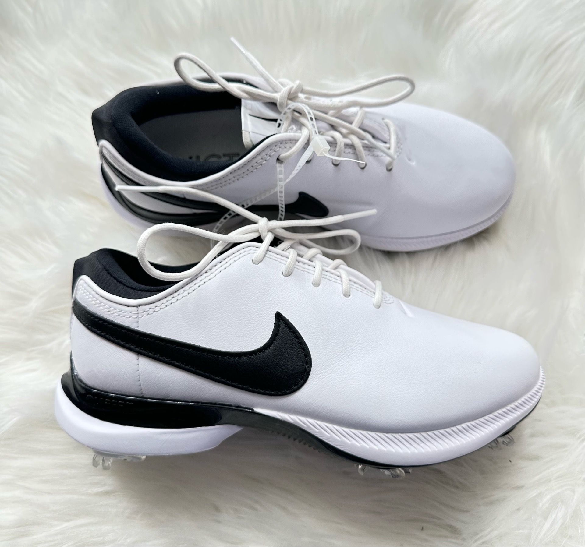 Sz 4 Nike Air Zoom Victory Tour 2 Golf Shoes White Black DJ6570-100 Men's - NWOB