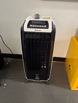 Evaporative Portable Cooler Fan Anion Humidify White