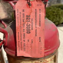 Fire Extinguishers Old Vintage. Trade .