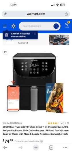 COSORI 5.8-Qt Digital Air Fryer – Works Great