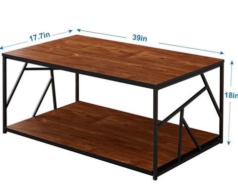 Modern Coffee Tea Wooden Side/End, Cocktail Table, Brown
