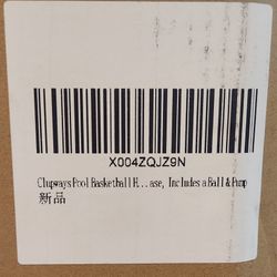 Pool Basketball Hoop w/ Ball & Pump – Adjustable Height – Summer Fun!