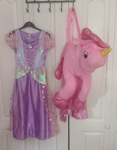 Unicorn Princess Costume Small 4-6