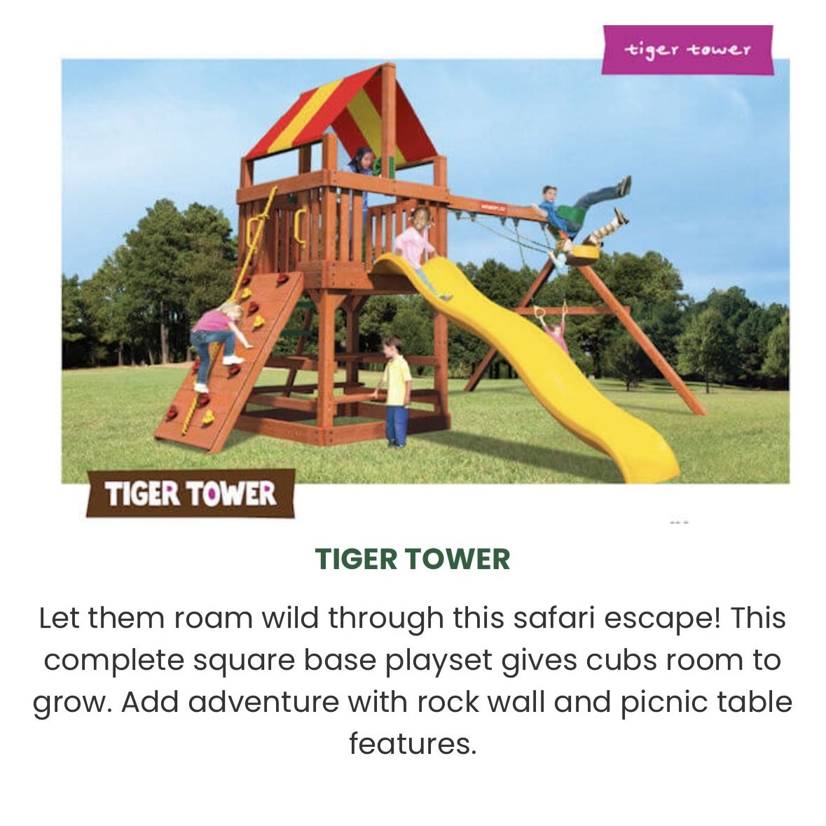 Play Set/Tiger Tower-Fox Lumbar 