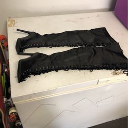 Forever High Heel Knee High Boots. 