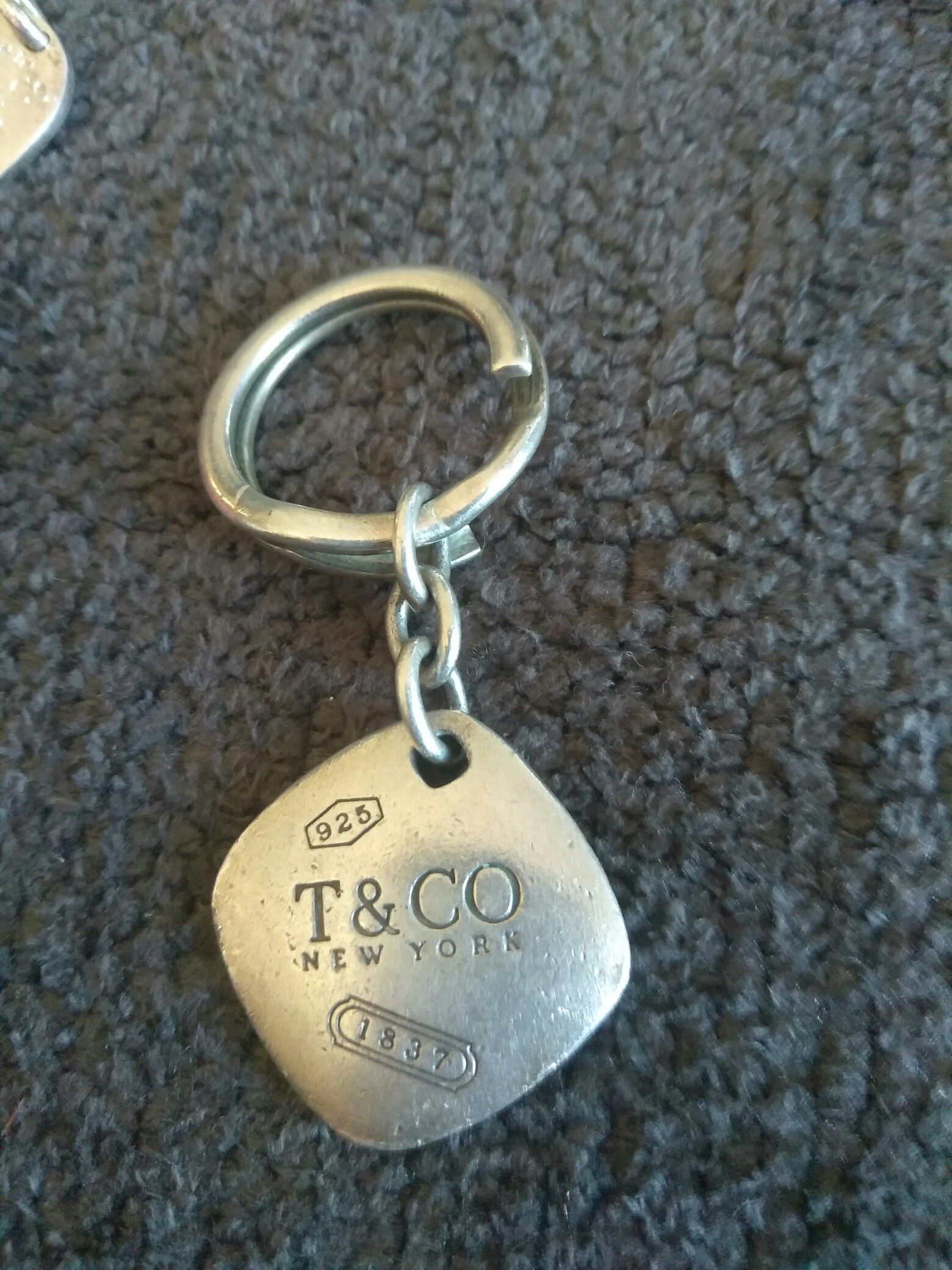 Authentic Tiffany and Company Keyring with Pendant. $300 OBO