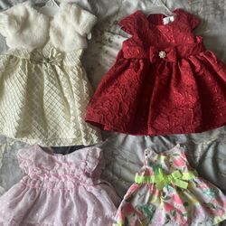Baby Girls Dresses Newborn, 0-3, 6-9