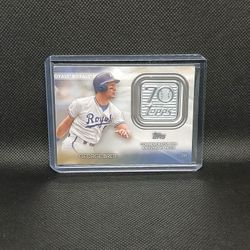 2021 Topps Series 1 George Brett #70LP-GB 70th Commemorative Patch Mint 
