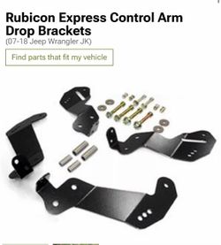 Rubicon Express Control Arm Drop Brackets
