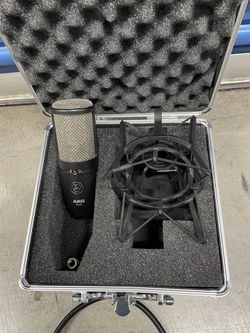 AKG Pro Audio P420 Multi-Pattern Condenser Microphone with Shock Mount and Case