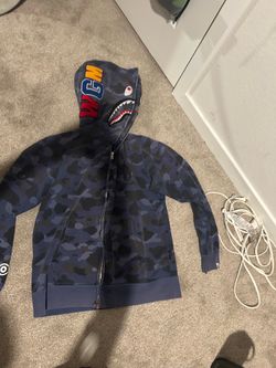 BAPE Shark Full-Zip Hoodie Blue Camo