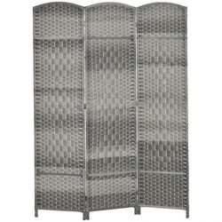 Folding Room Divider Screen 3 Panel 6' Tall Privacy Screen