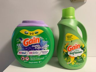 $24 Gain Laundry Detergent Pods and Fabric Softener Bundle