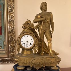 Antique French Bronze Clock from the 1800s