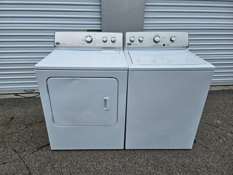 MAYTAG  SET  WASHER AND  ELECTRIC DRYER