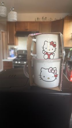 Hello Kitty, two piece mug set