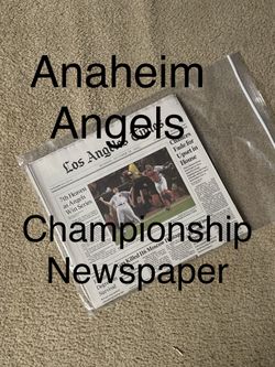 Anaheim Angels Los Angeles Times 2002 World Series Newspaper