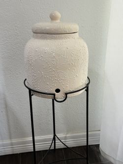 Jarrón Blanco Para Agua