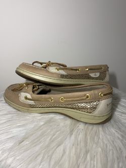 Women’s Angelfish Gold Sparkle Sperry’s Size 7.5