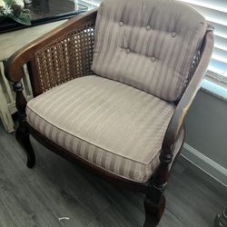 Two Pink Antique Chairs