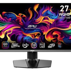 MSI 360hz QD-OLED , MPG271QRX (500$ CASH RN AND ITS YOURS!/ NEGOTIABLE)