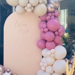 Backdrops And Balloon Garlands