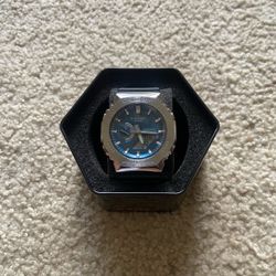 Casio Gshock Oak Silver blue