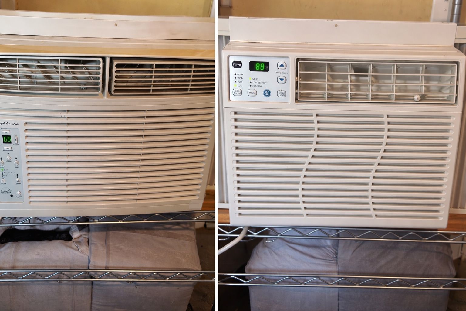Two Air Conditioner Units Window.