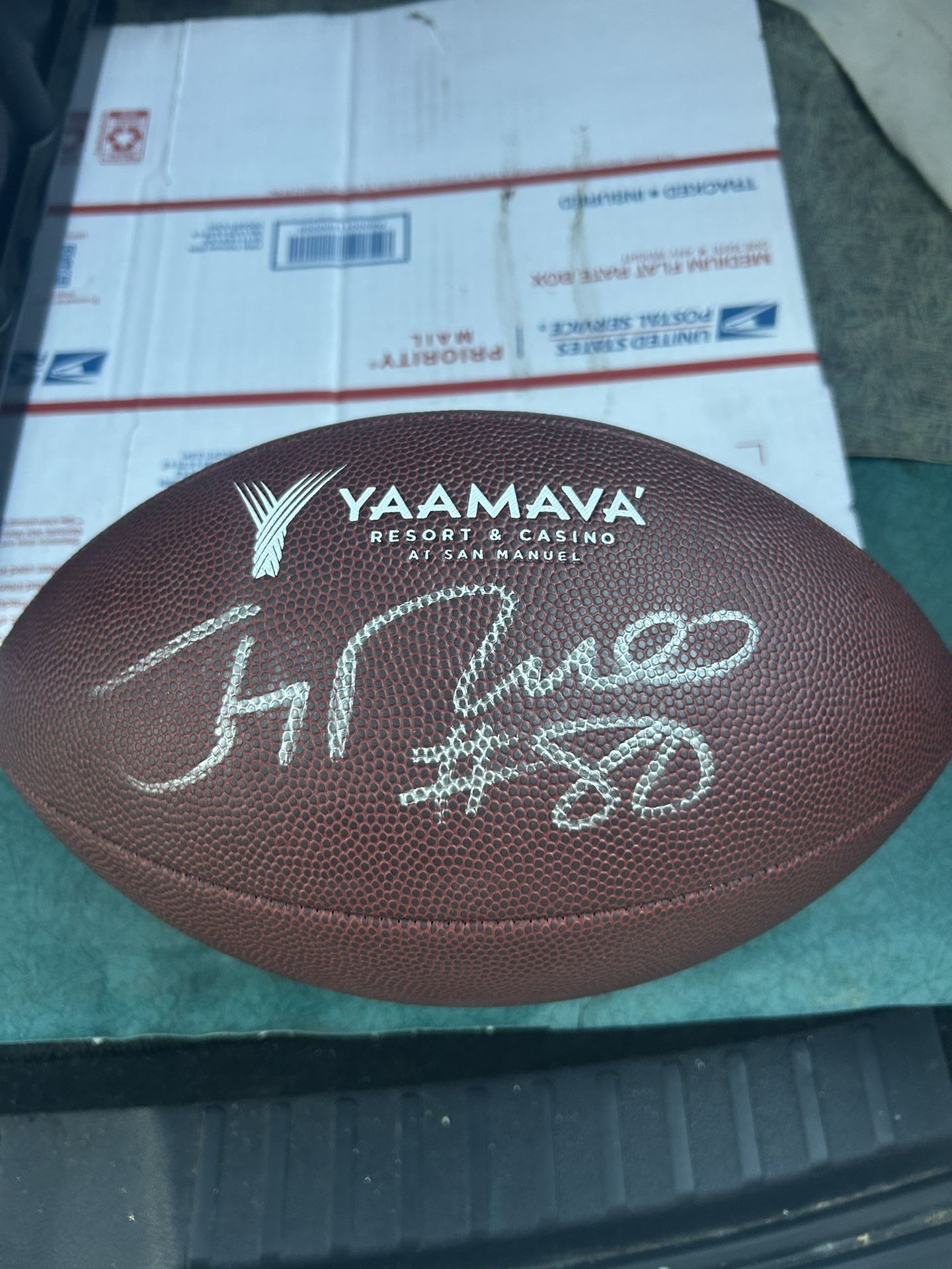 Jerry Rice Signed Autograph Yaamava Logo