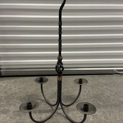 Rod Iron Candlestick Chandelier 