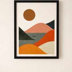Framed Abstract Modern Wall Art