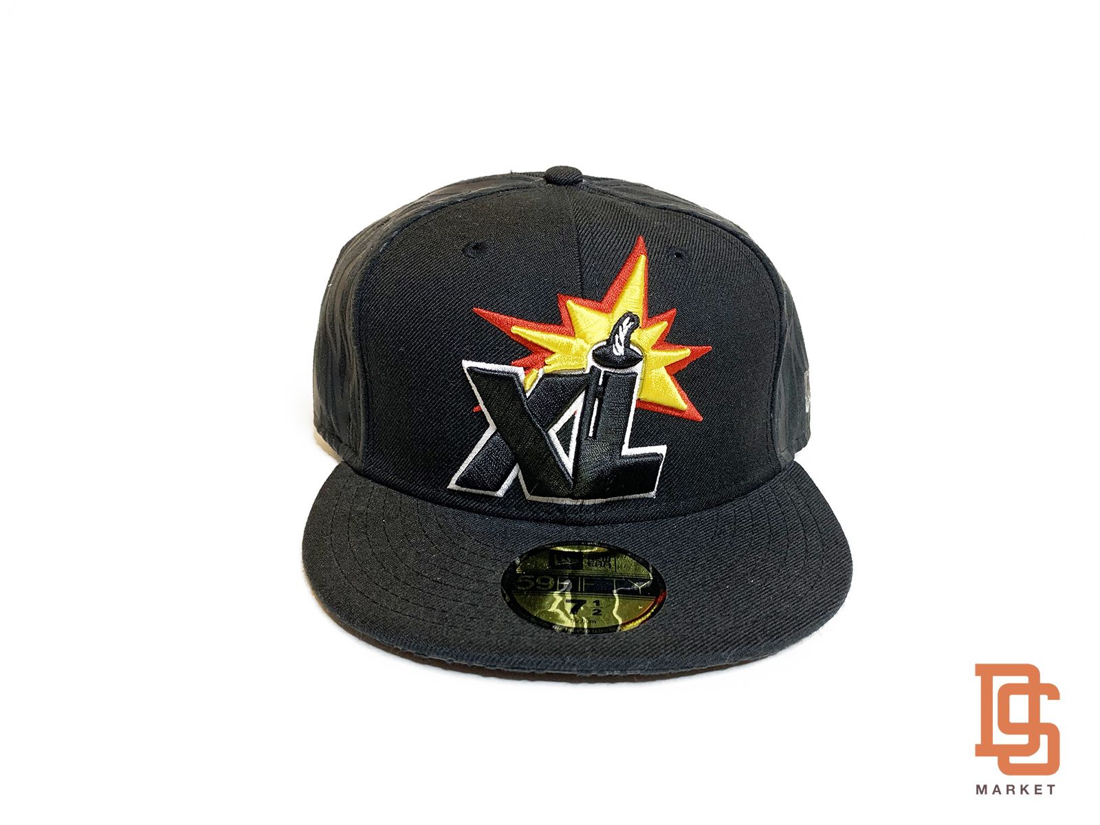 THE HUNDREDS NEW ERA XL X-LARGE HAT CAP 7 1/2 YELLOW LEATHER BILL SUPREME BAPE