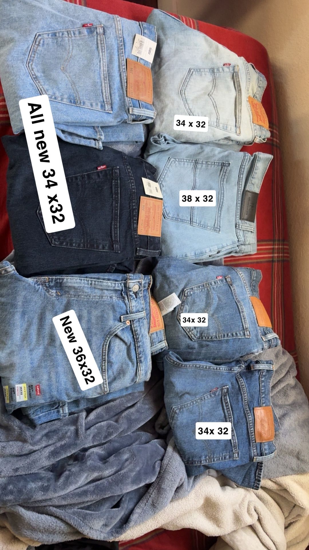 Brand New Levi’s And Some Used Jeans