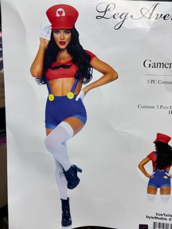 New, Women’s Leg Avenue Super Mario Costume size Small