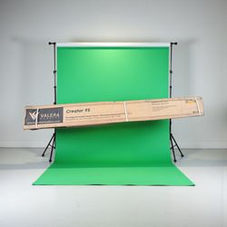 Brand NewValera Screens Creator 95 Portable Green Screen With Chromakey Background Wrinkle Resistant Fabric Sale
