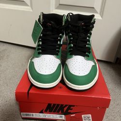 WORN ONCE JORDAN 1 LUCKY GREEN SIZE 10.5 MEN