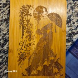Custom Laser Engraved Bamboo Cutting Board