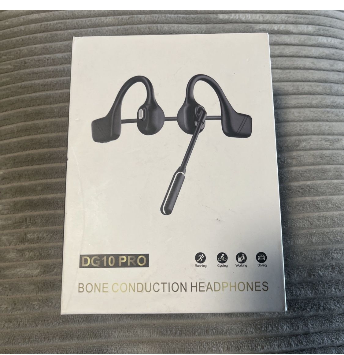 Bone Conduction Headphones with Mic, Earphones Bluetooth 5.2 Open-Ear Headphone