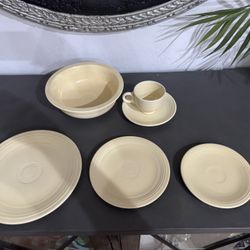 Vtg Homer Laughlin (original & rare) Ivory Ceramic Dinnerware