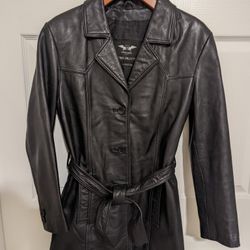 Women's Leather Jacket. Size Xs