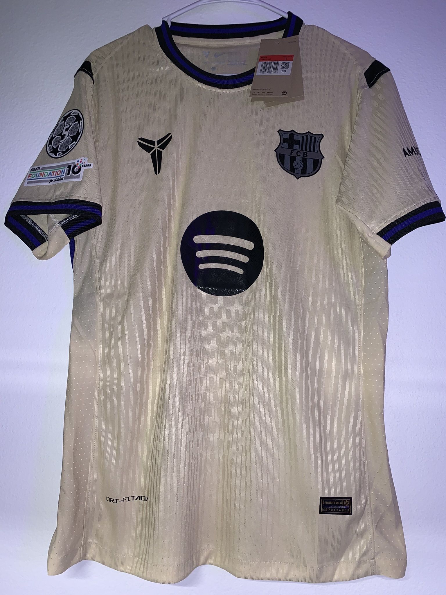 Kobe Mamba Barcelona Jersey Authentic