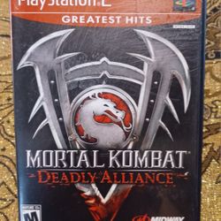 Mortal Kombat Deadly Alliance Video Game Playstation 2  Sub Zero Kahn Cage