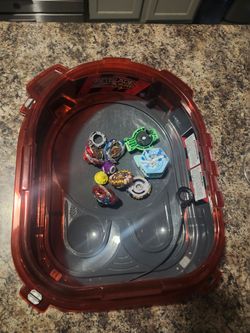 Beyblade Burst Battle Set with Arena and Tops